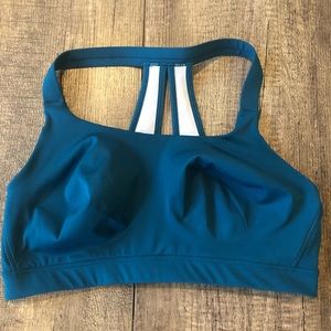 New teal Gap Fit Hight Impact sports bra